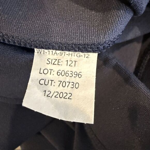 American Giant Double Knit Ponte Slim Pant High Rise Heritage Navy Size 12T - Picture 8 of 13